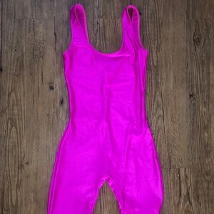 Hot pink Biker Short Onsie